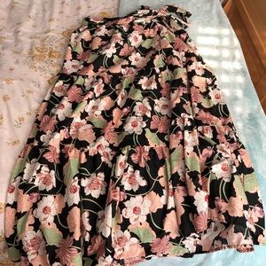 Floral tiered maxi skirt from Who What Wear
